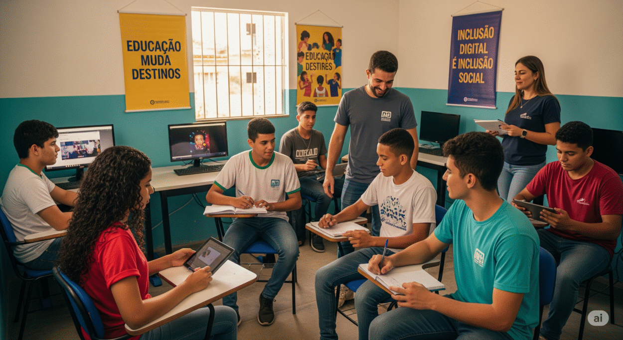 A importância da educação digital para jovens de baixa renda