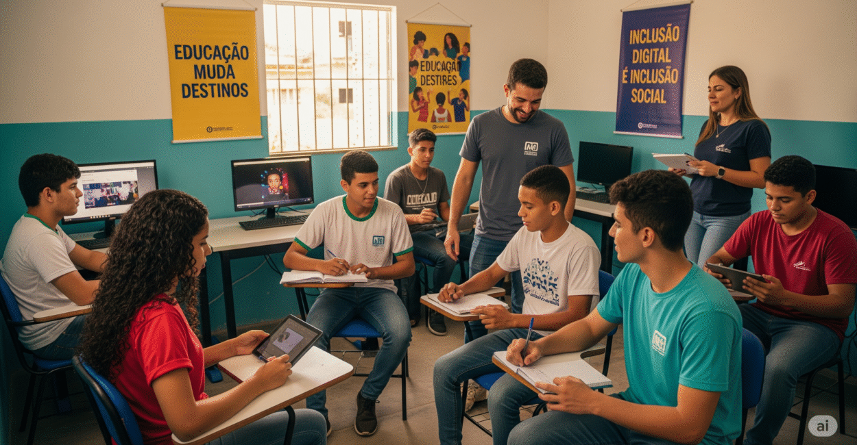 A importância da educação digital para jovens de baixa renda A importância da educação digital para jovens de baixa renda