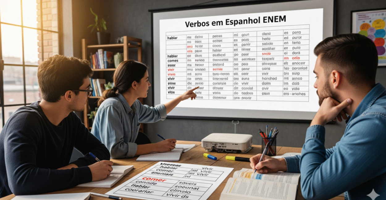 Verbos Em Espanhol ENEM Verbos Em Espanhol ENEM